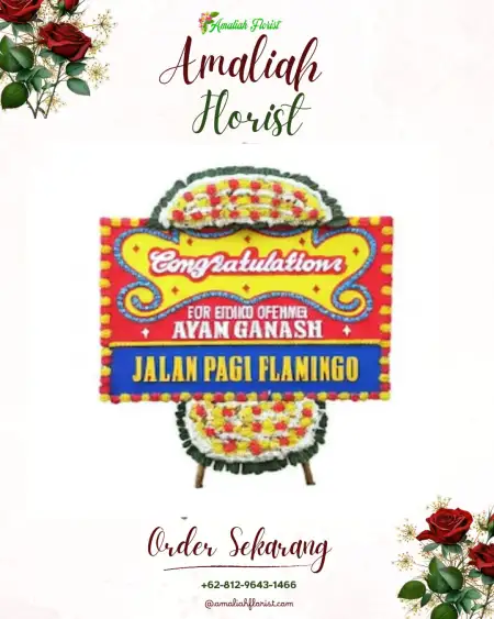 Sewa Papan Bunga Gedung Wanita Patra Jakarta